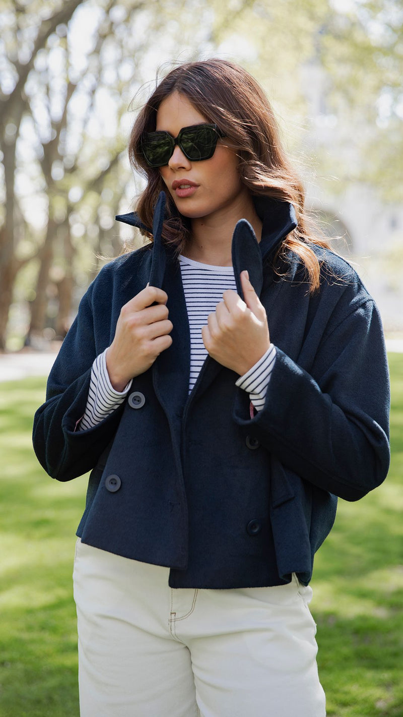 Harley Peacoat | Dark Sapphire